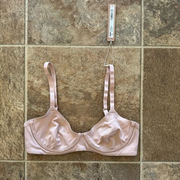 Skims Fits Everybody Unlined Demi Bra Mica Size 32B - Picture 2 of 7
